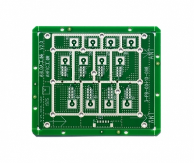 High-layer high-speed PCB for AI server, printed circuit board close-up